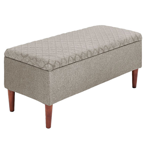 Linen storage store ottoman